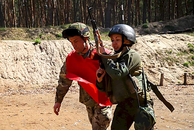 Військові вправляються