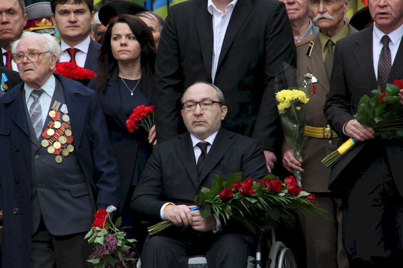 Кернес на Мемориале Славы