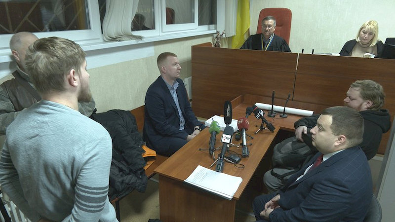 Фото: Суспільне Суд по делу об избиении оператора Макарюка