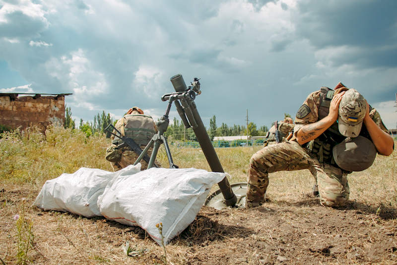 Боевое слаживание минометчиков