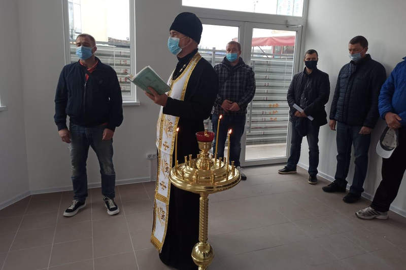 Служба в храмі Іоанна Нового (Сочавського)