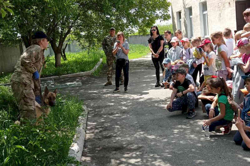 Виступ кінолога з собакою