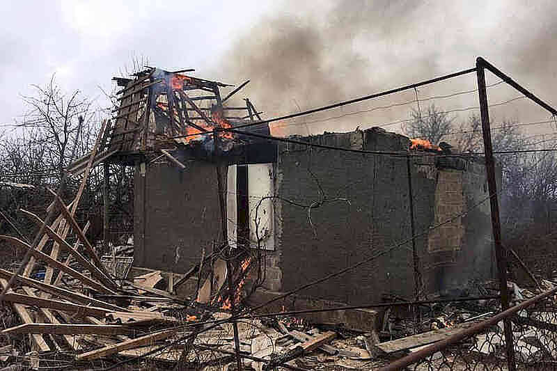 Після обстрілу бойовиків