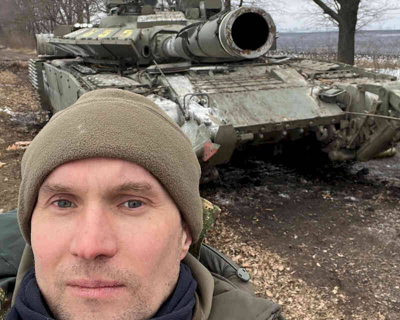 Захваченный танк оккупантов