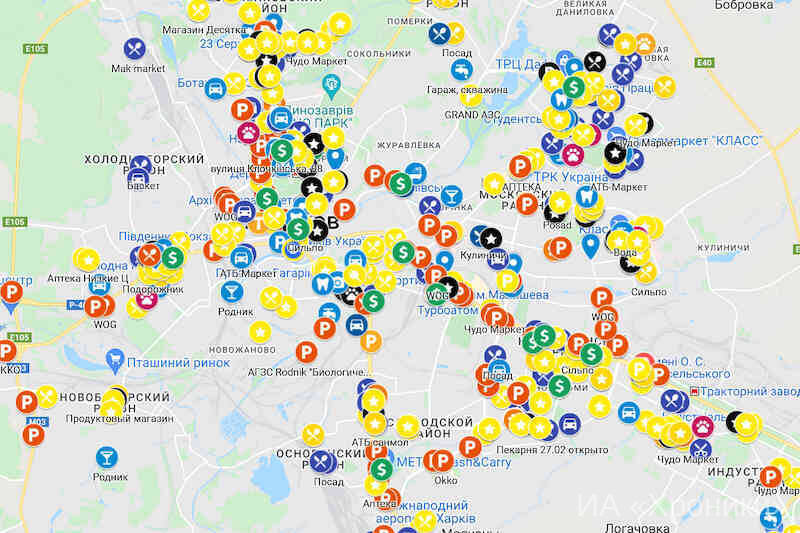 Гугл-карта наявності товарів