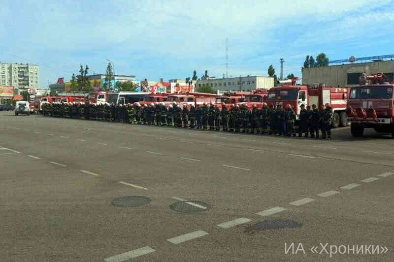 Протест энергодарских пожарных