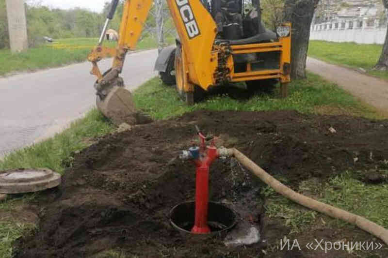 Устранение повреждения водовода