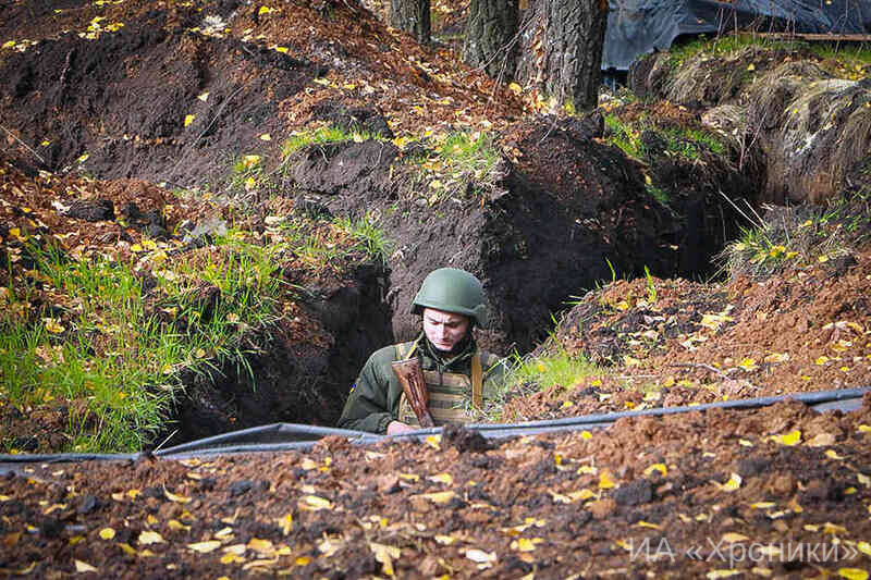 Позиции бойцов НГУ