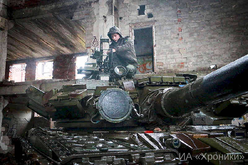 Трофейный российский танк