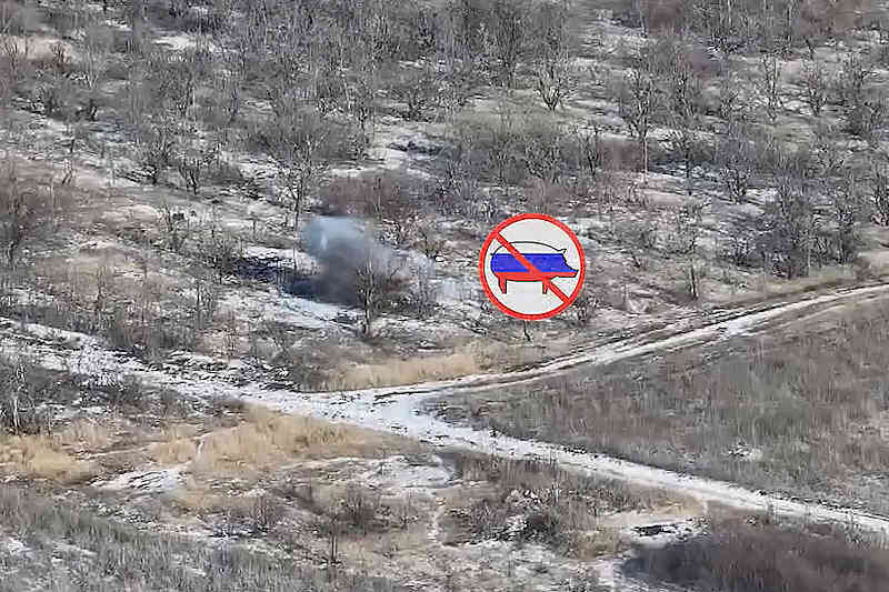 Уничтожение автомобиля оккупантов