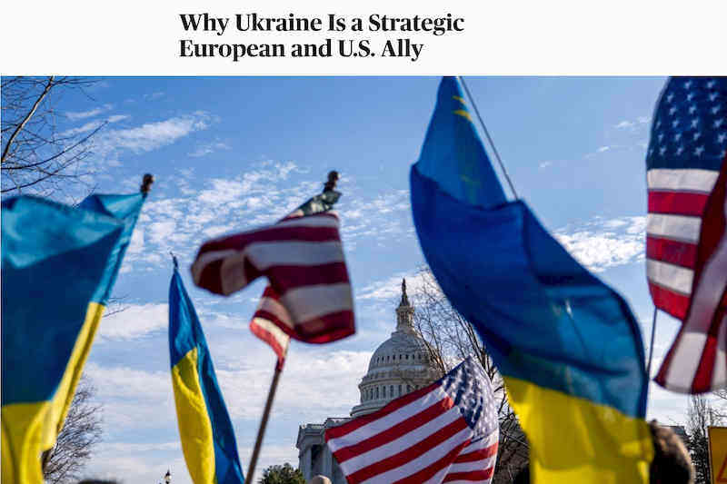Why Ukraine Is a Strategic European and U.S. Ally