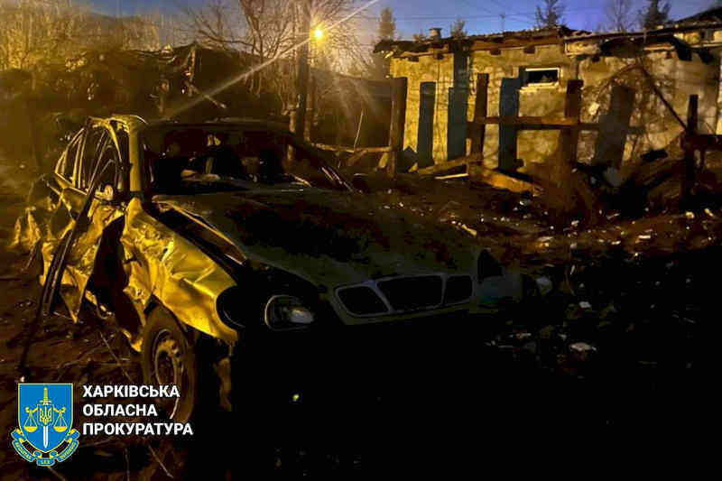Последствия удара российских захватчиков по городу Харькову