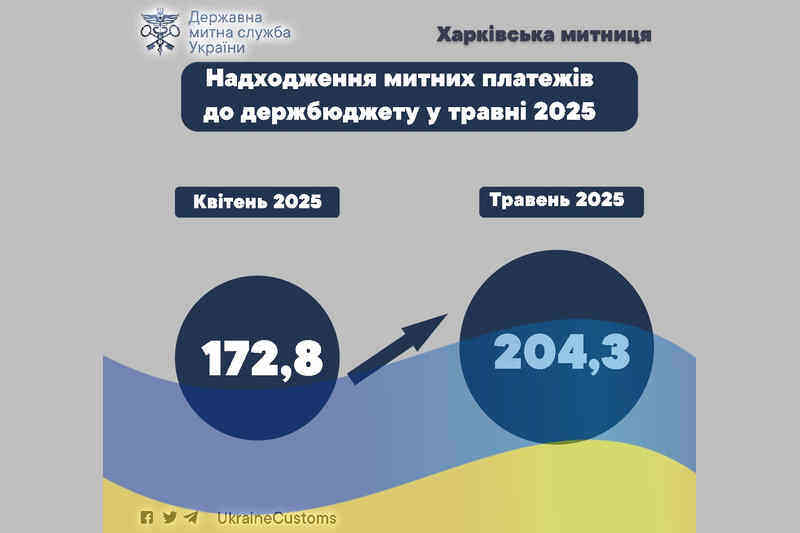 Поступление таможенных платежей в госбюджет в мае 2025 года