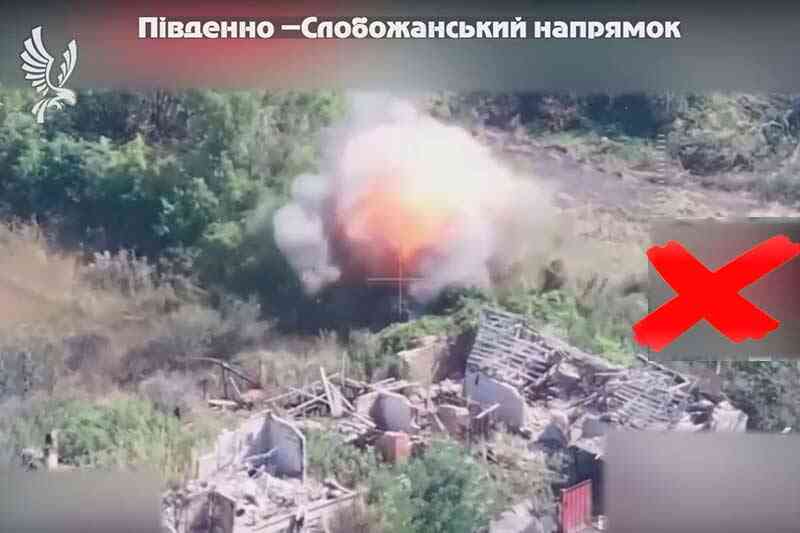 Уничтожение блиндажа российских оккупантов