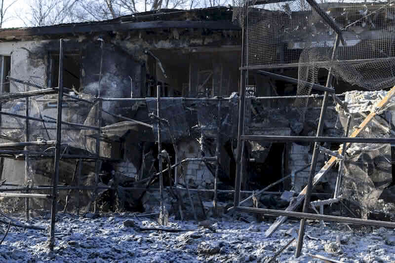 Наслідки російського бомбардування Фельдман Екопарку