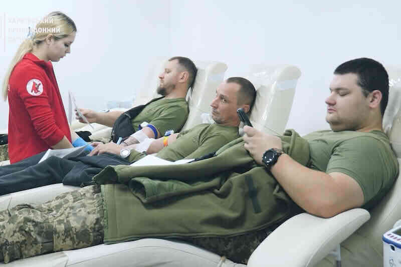 Пограничники 4 отряда стали донорами в Харькове