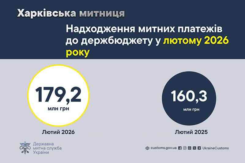 Поступления таможенных платежей в госбюджет в феврале 2026 года