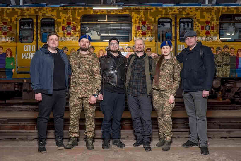 Нацгвардия совместно с КП «Киевский метрополитен» запустили тематический брендированный вагон к 12-й годовщине создания НГУ