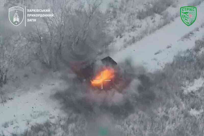 Знищення транспортного засобу батальйону російських загарбників «Ахмат»