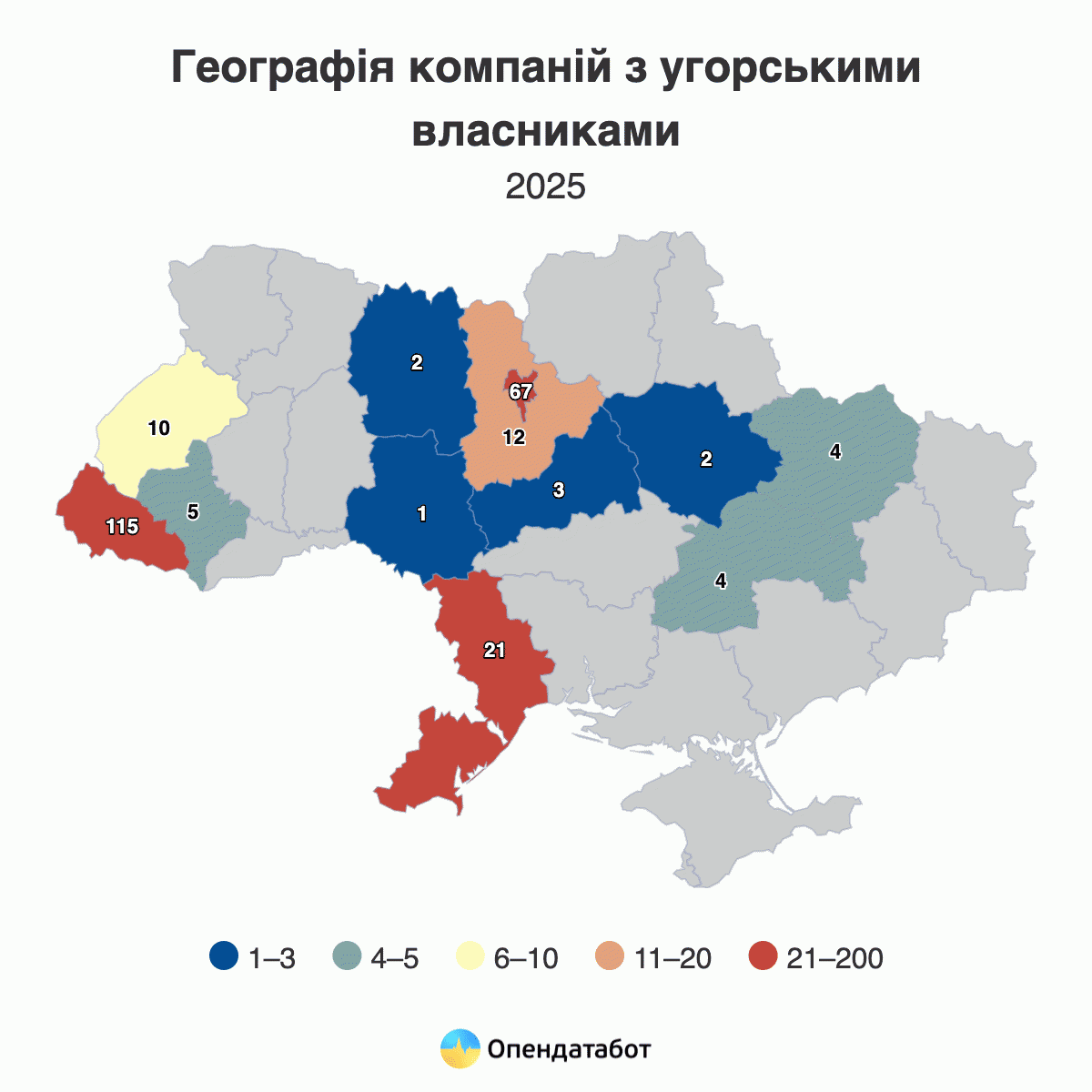 Географія компаній з угорськими власниками