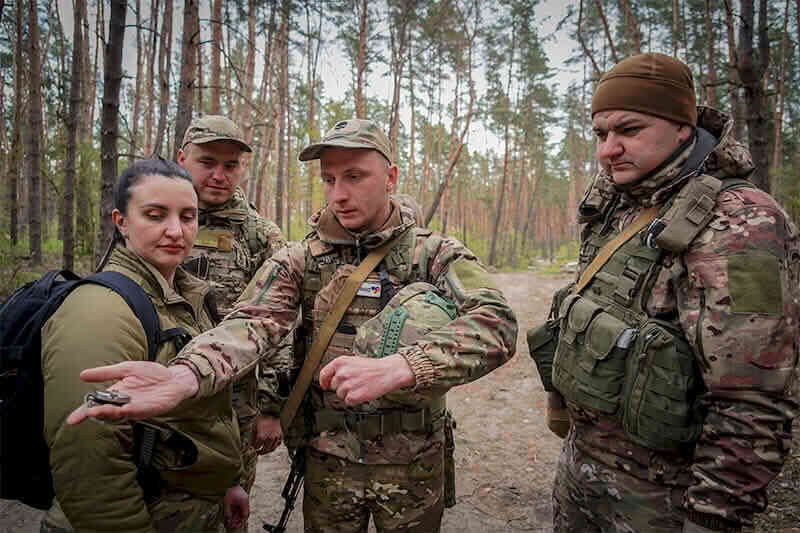 Практичні заняття сержантів з топографії