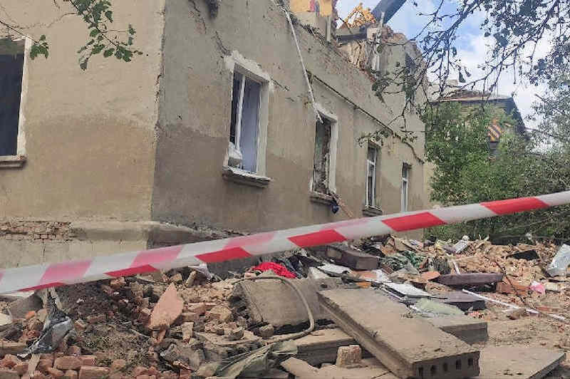 Зруйнований росіянами житловий будинок