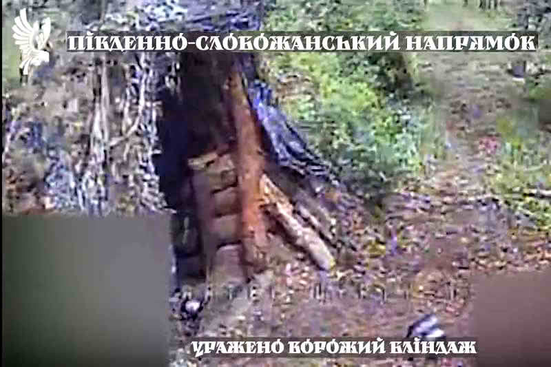 За мгновение до уничтожения вражеского блиндажа