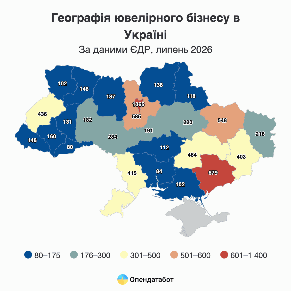География ювелирного бизнеса в Украине