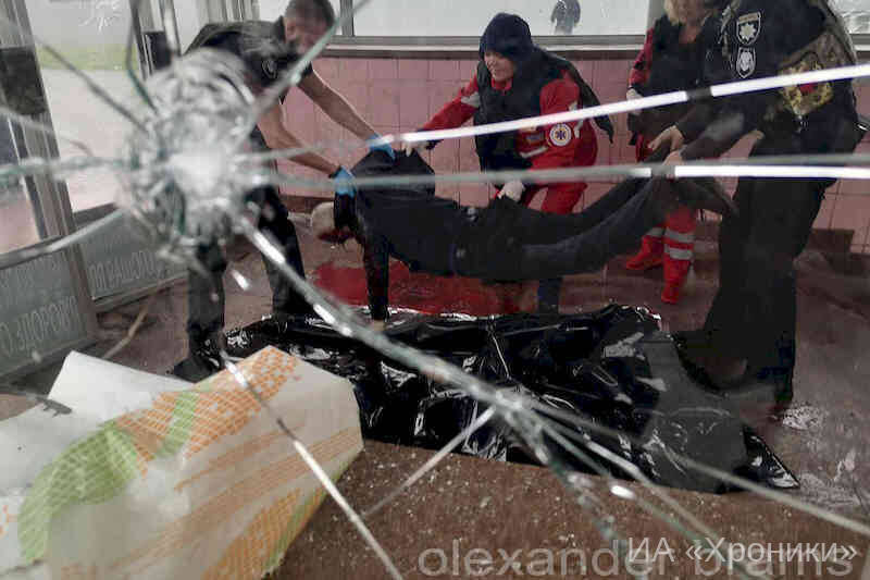 Спасение раненого при обстреле